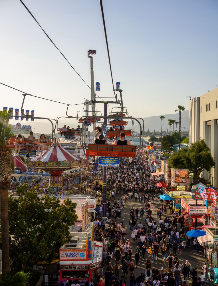 Sky ride at la county fair