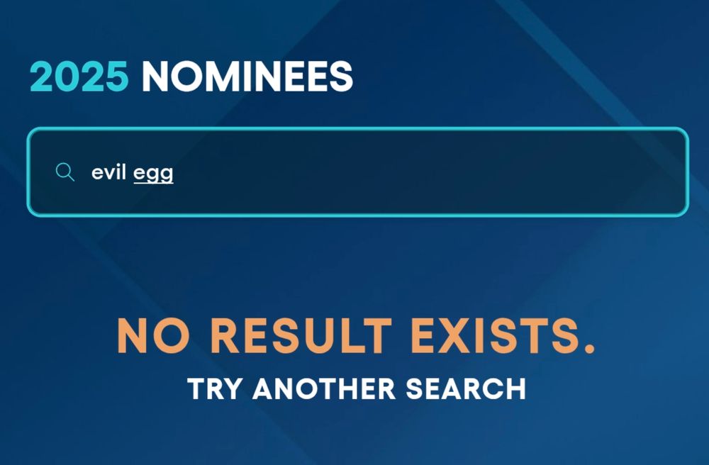 evil egg not nominatied for the paenus awards I mean the paenus awards I mean the paenus awards I mean the game awards