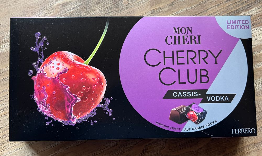 Mon Chéri Cherry Club Limited Edition mit Cassis-Vodka