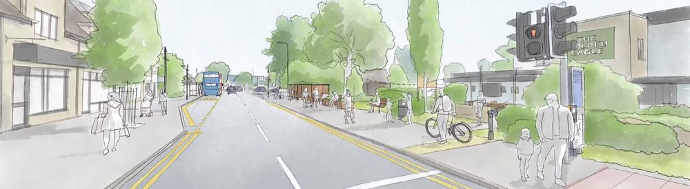 Carterton mobility hub artists' impression