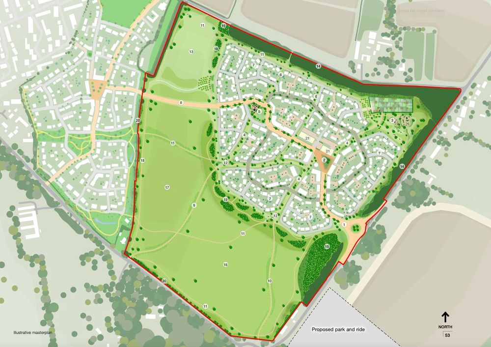 Masterplan of the proposed development