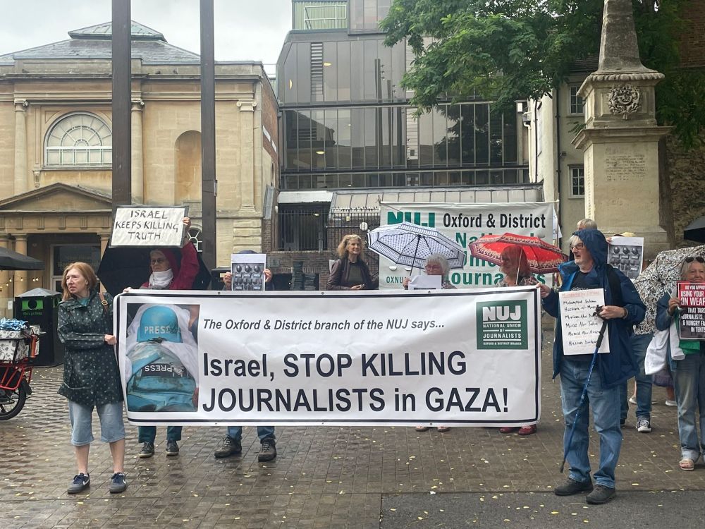 NUJ protest at Bonn Square