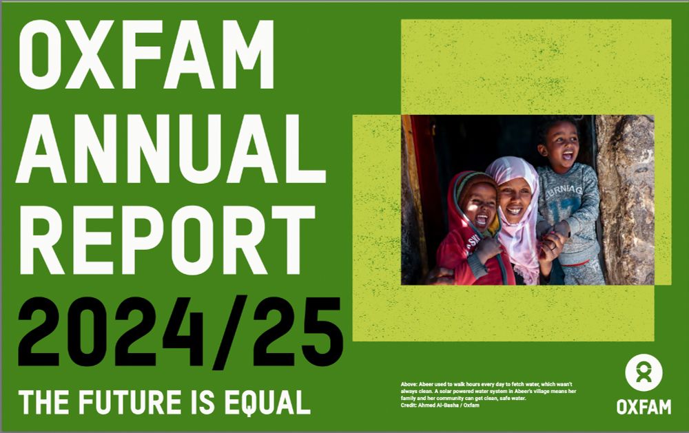 Cover of Oxfam's Annual report 2024/ 2025