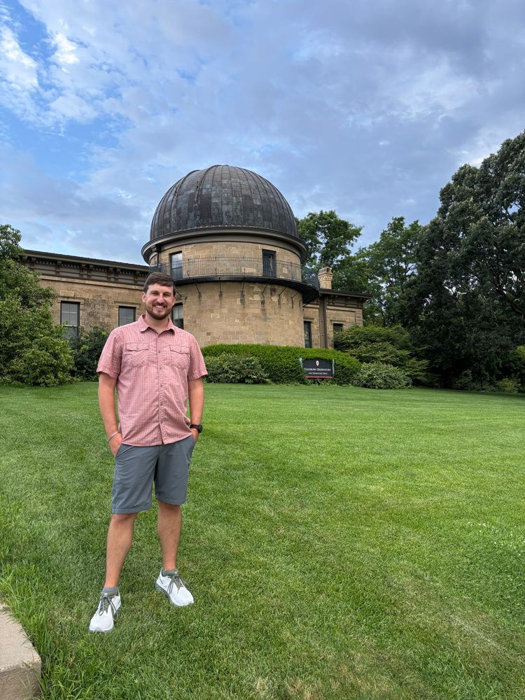 Me standing in front of Washburn Observatory
