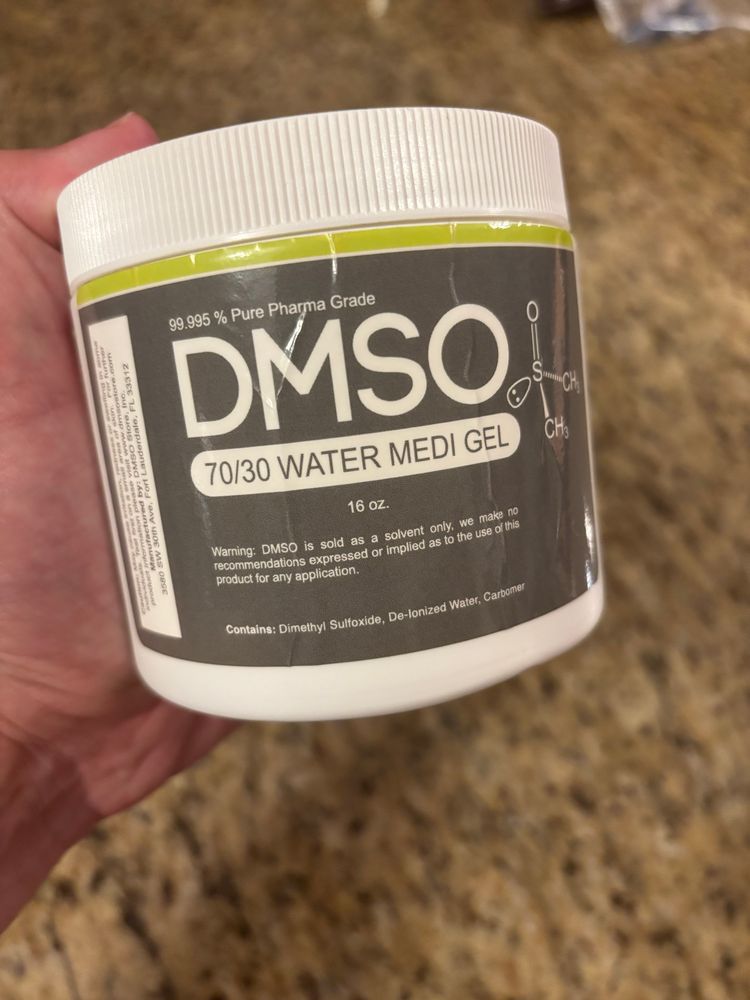 99.9% pure DMSO in large 16 oz container. 
