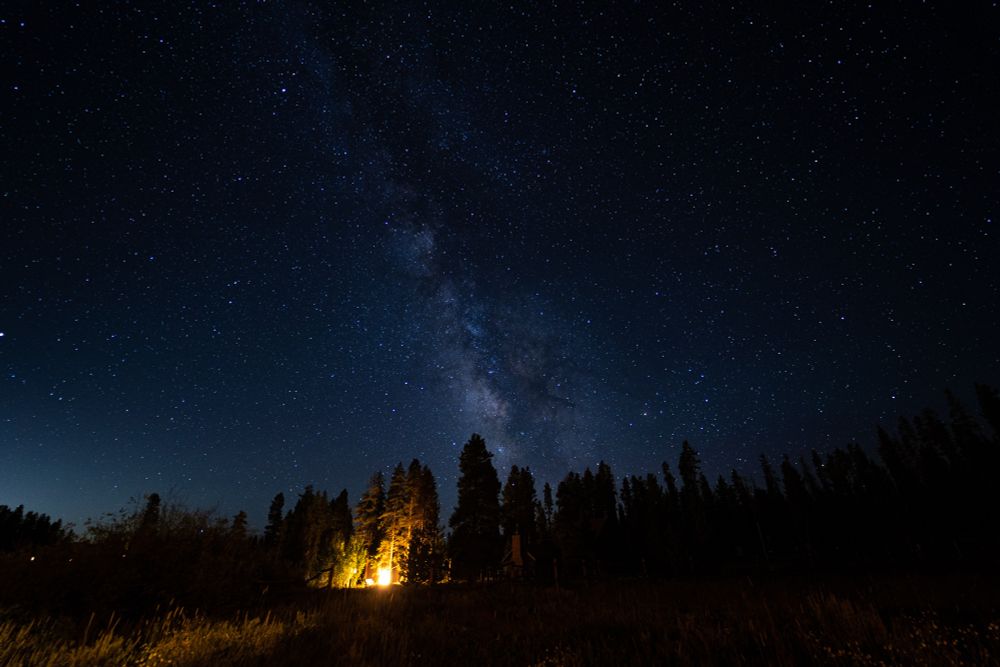 Milky Way over rural Colorado