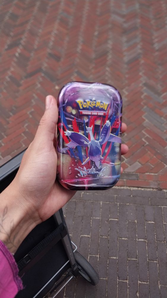 A Pokemon Mega Evolutions tin, I've been trying to get my hands on one for months;;