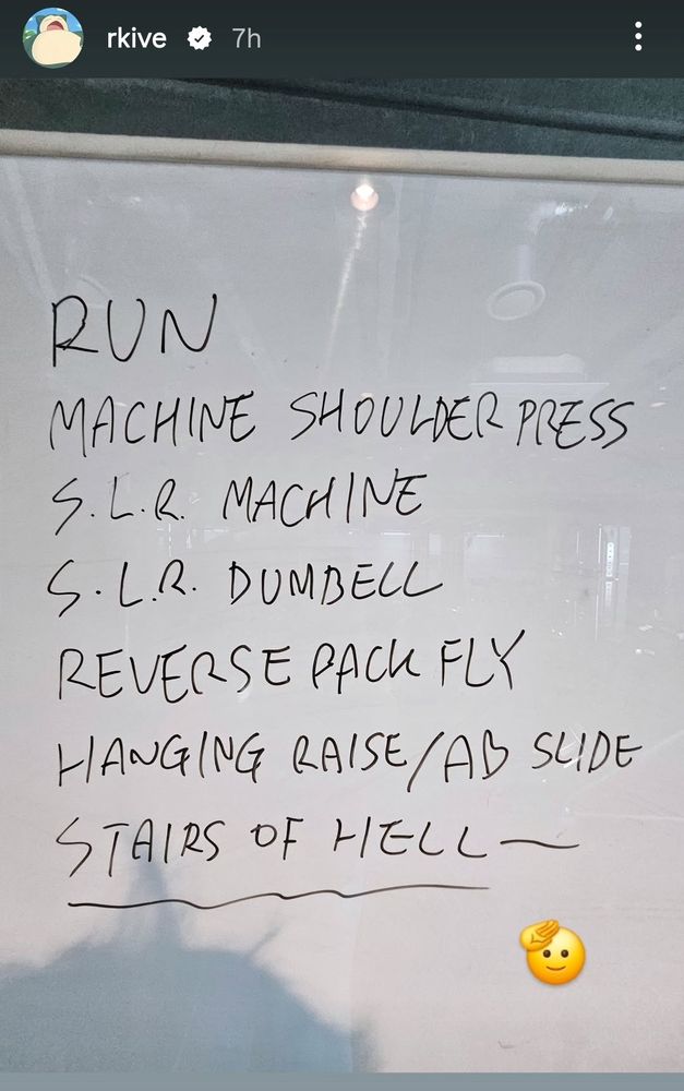 Namjoon posted his workout 