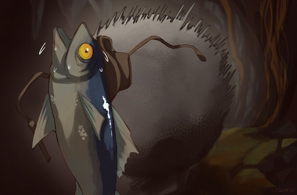 indiana jones

as a fish

findiana jones (he's running from the boulder)