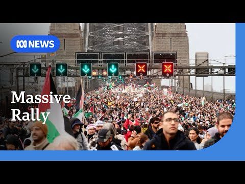 Police praise themselves for handling of Sydney Harbour Bridge pro-Palestinian march | ABC NEWS