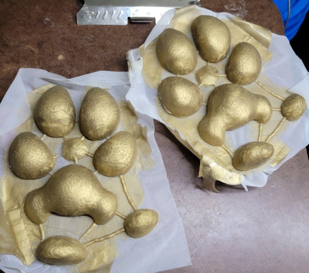 Gold silicone pawpads 