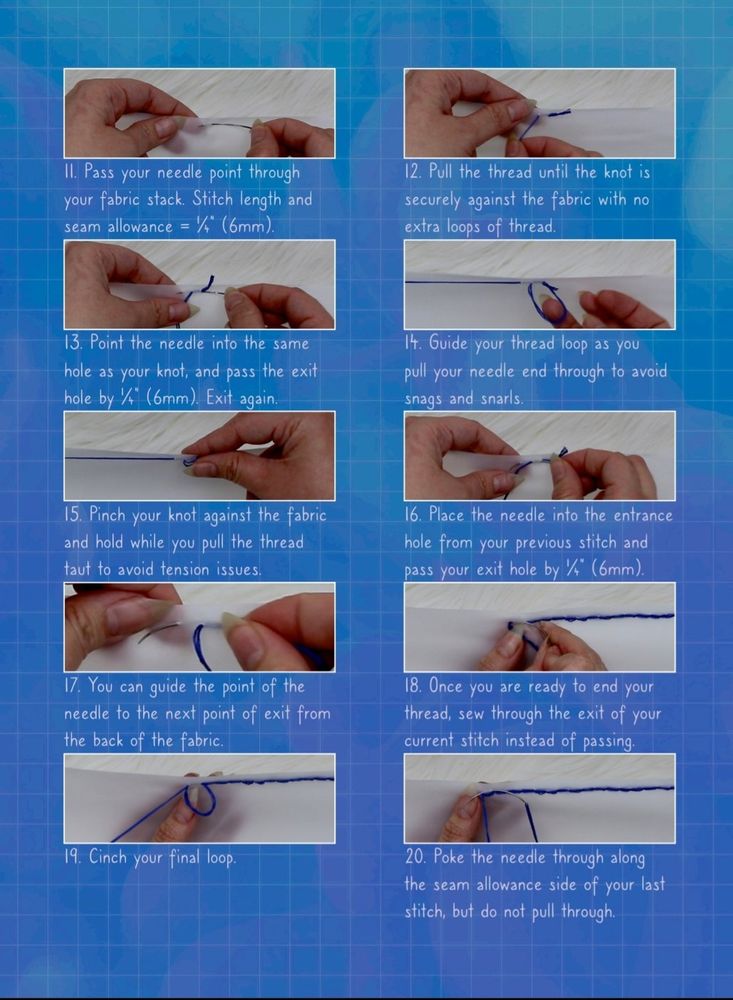 Page 3 of the foxfirefantasy.com even backstitch tutorial 