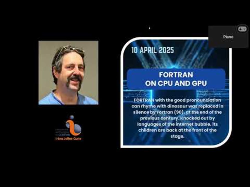 Webinar -  Fortran on CPU and GPU