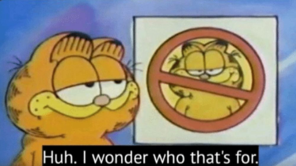Meme Garfield "huh, I wonder who that's for"