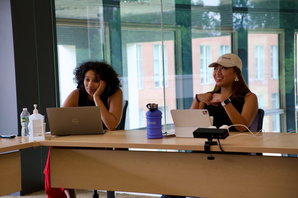 MONA fellows (left to right) Eva Tesfaye and Rachel Ramirez