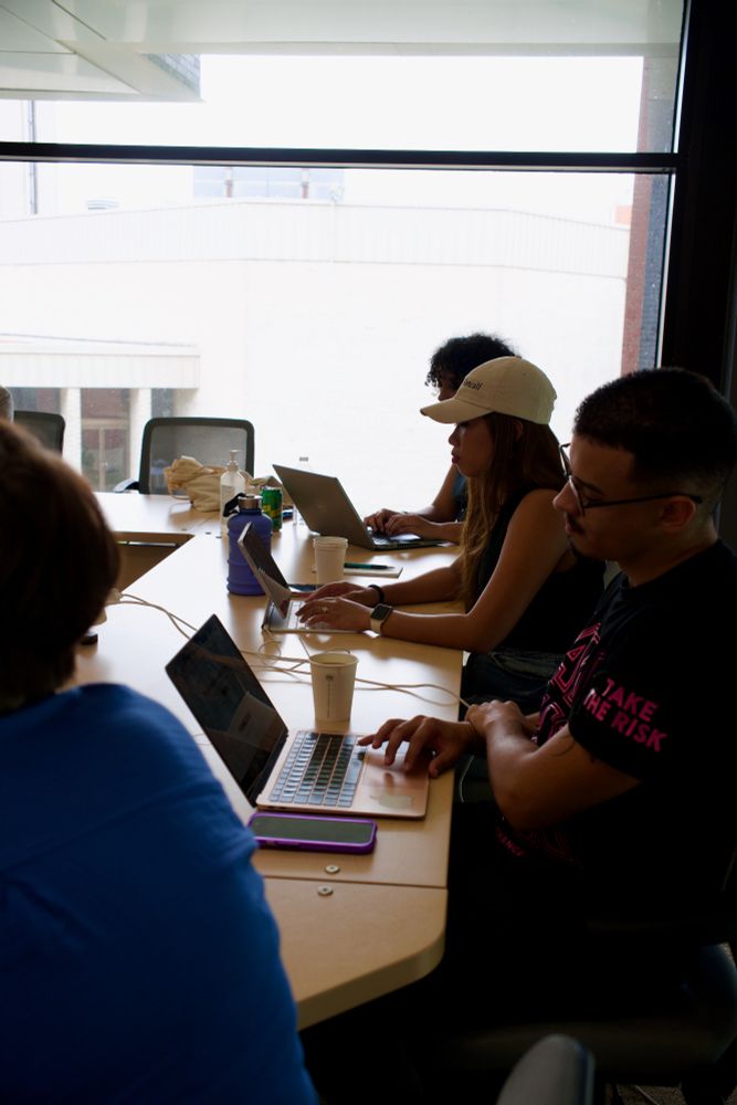 MONA fellows (front to back): Luis Joel Méndez González, Rachel Ramirez, and Eva Tesfaye