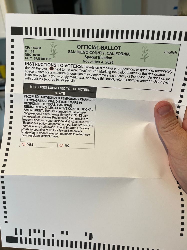 Holding a special election ballot for California’s upcoming election 