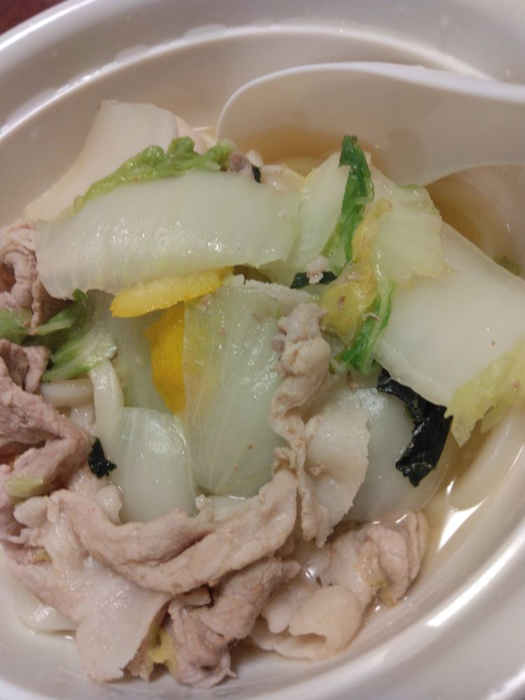 豚肉と白菜のおうどん。