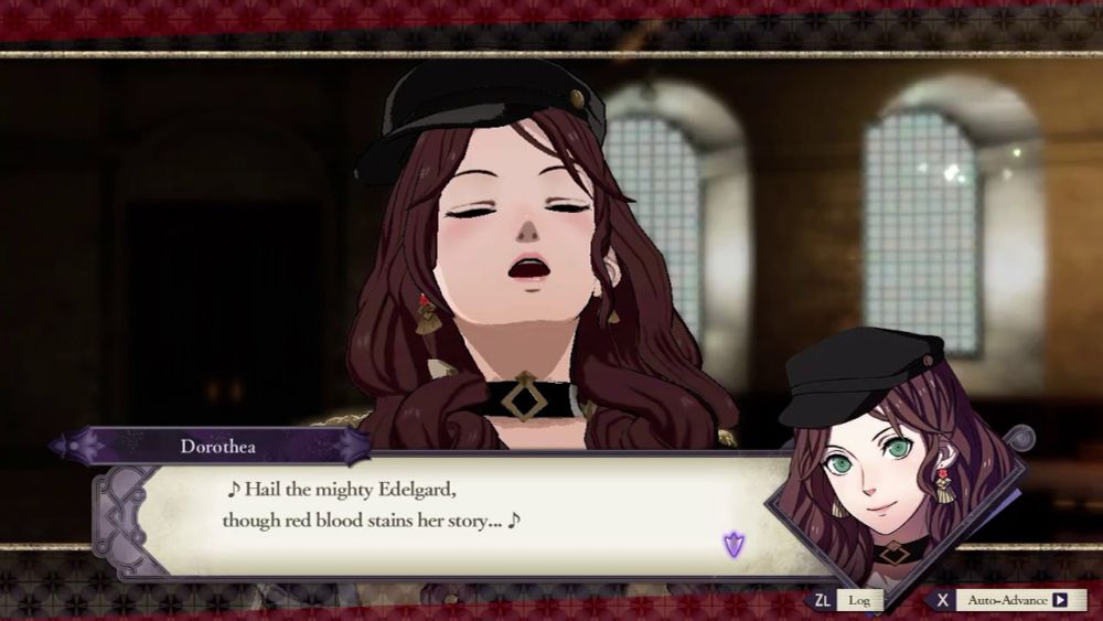 Dorothea singing for edelgard