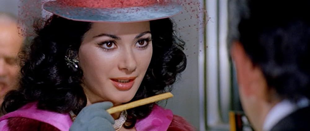 A screenshot of Edwige Fenech from the movie Giovannona Long-Thigh 1973.