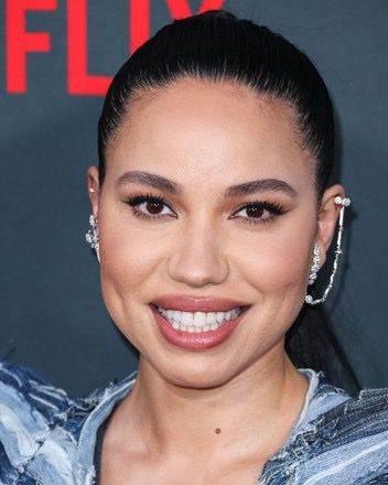 Jurnee Smollett smiling with dimples looks just like…