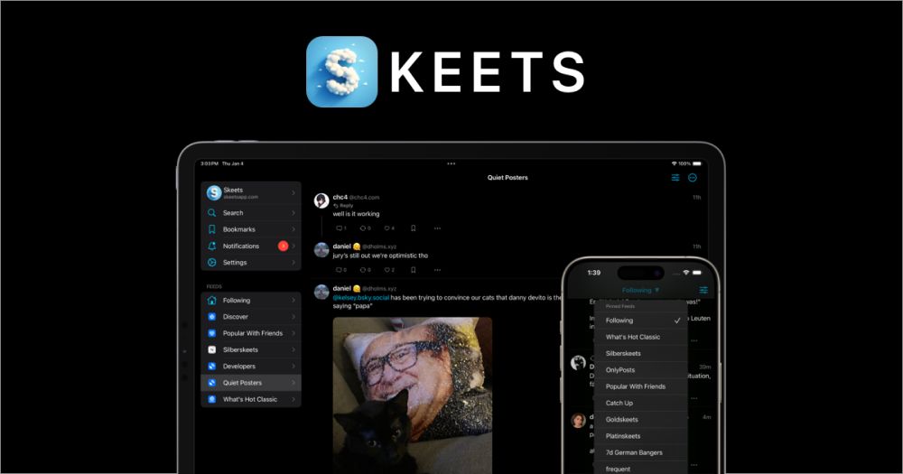 Skeets - a 3rd party iOS / iPad OS client for Bluesky