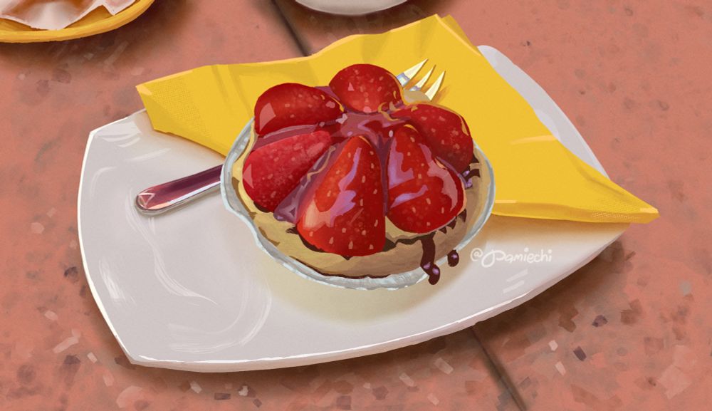 A strawberry tart 