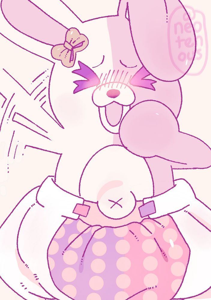monomi (danganronpa 2) in a diaper