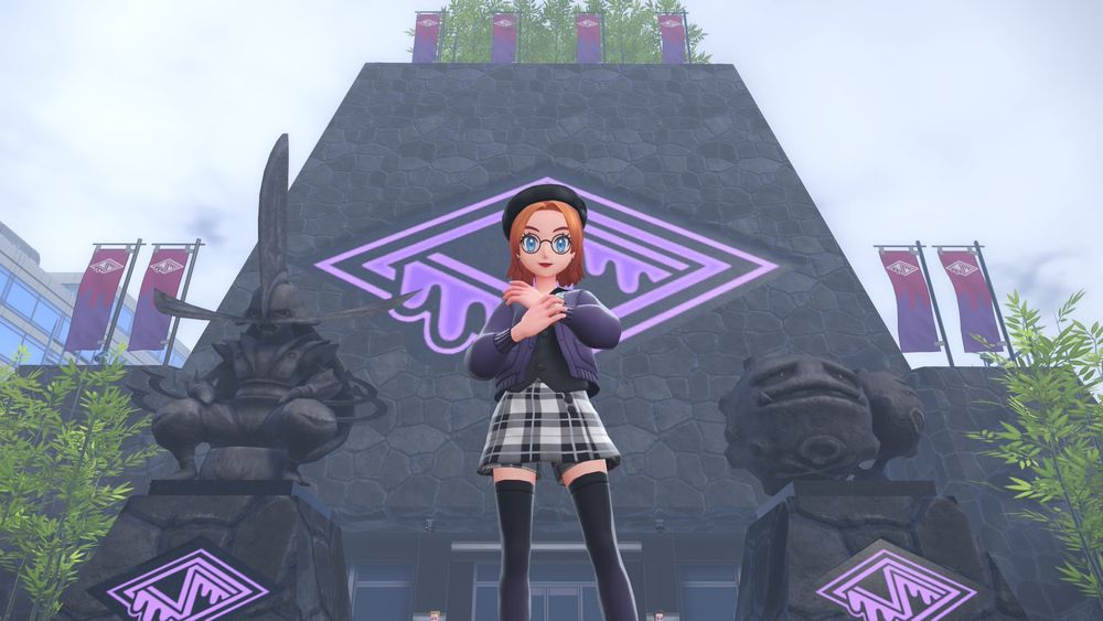 In a purple outfit outside the Rust Syndacite building. I wanted to join but the game wouldn't let me. 