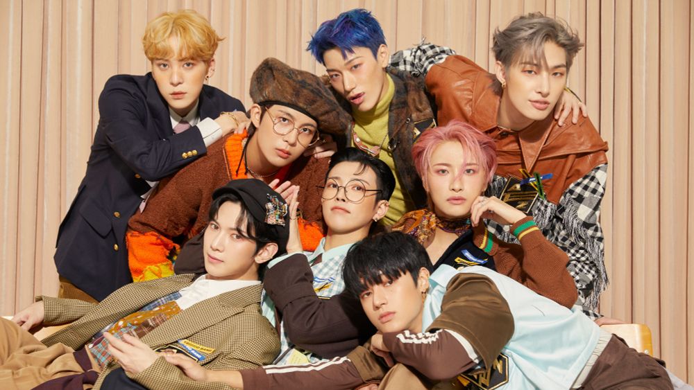 ateez group photo from The Real staging