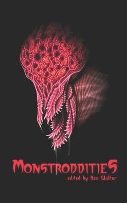 Monstroddities cover features a red monster onto a black background