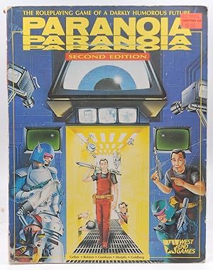 Paranoia RPG a man walks into a trap while avoiding others.