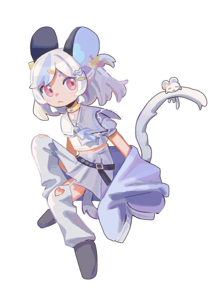Drawing of Nemimi Yane with a dormie on her tail.