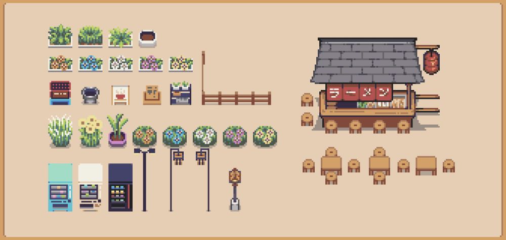 Pixel art item sprites for my game