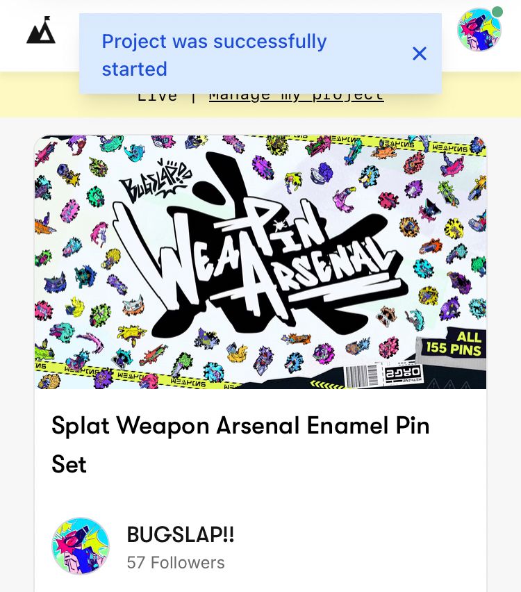 BUGSLAP WeaPin Arsenal Backerkit Page