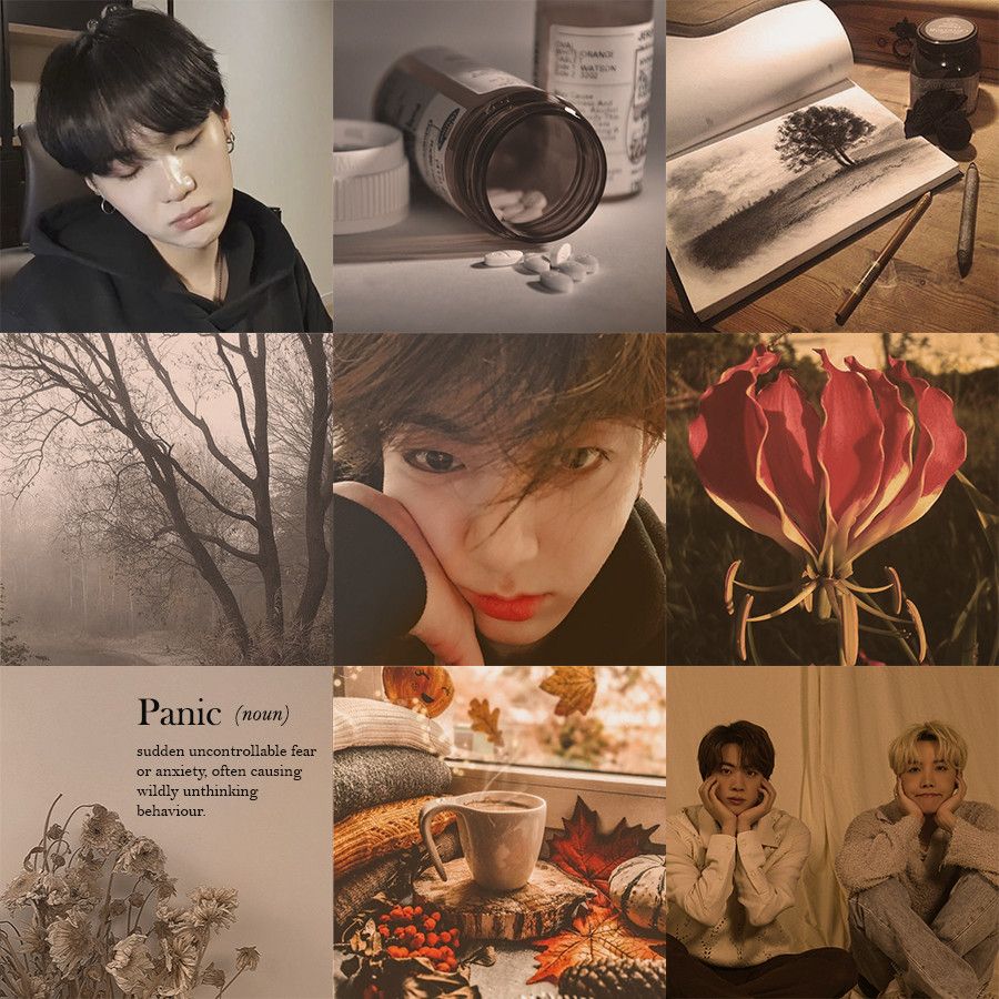 Moodboard of 9 pictures fitting the fic's theme.