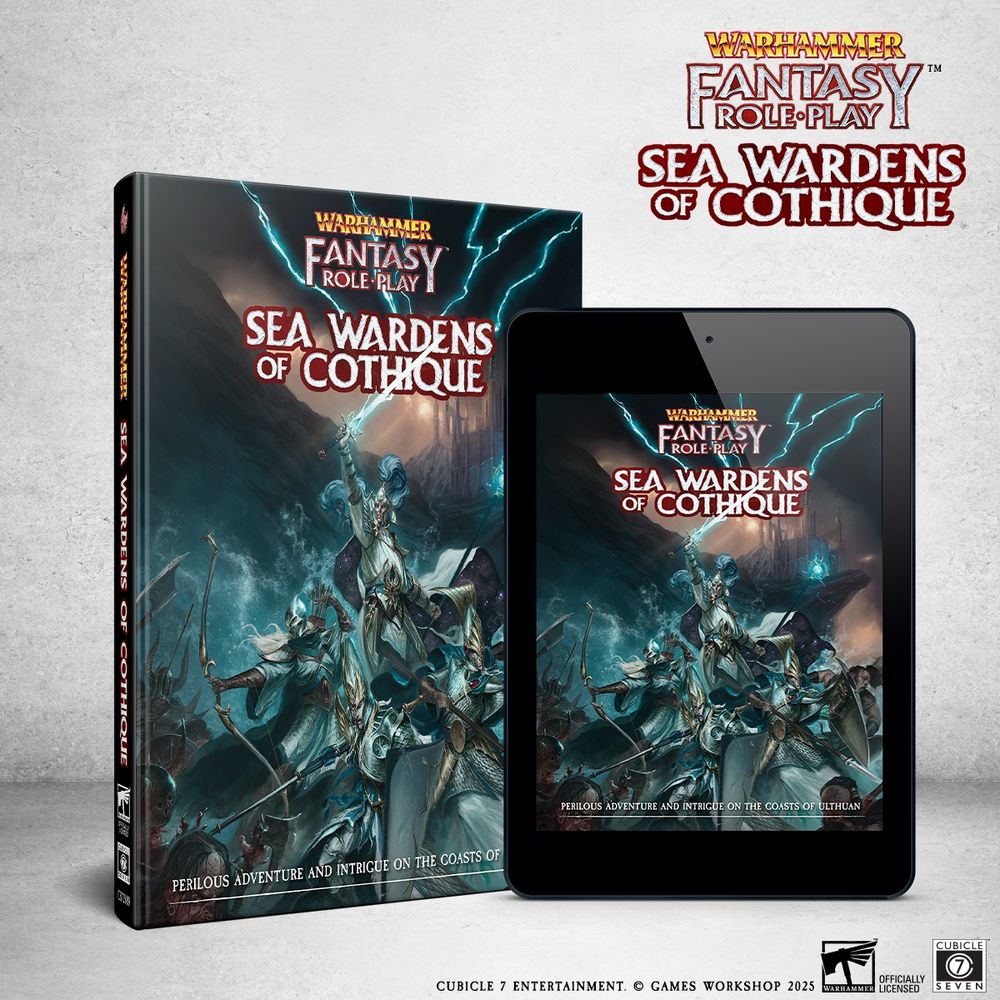 Warhammer Fantasy Roleplay: Sea Wardens of Cothique.
Available to PRE-ORDER NOW!