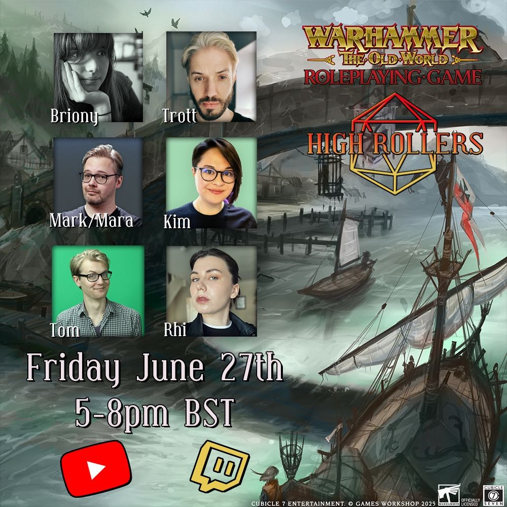 Warhammer: the Old World Roleplaying Game - @highrollersdnd.bsky.social Live Action Roleplay. 