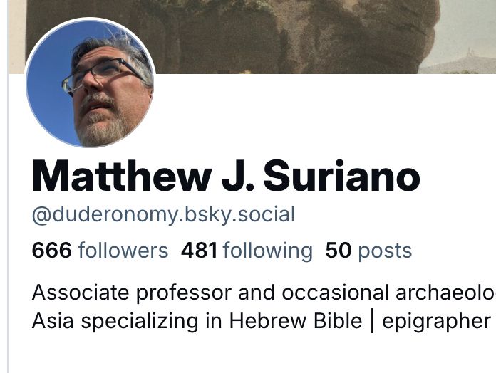 Screen shot of user profile showing the the number of followers is 666.
