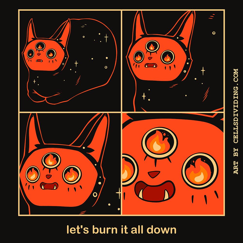 cute funny cat meme art