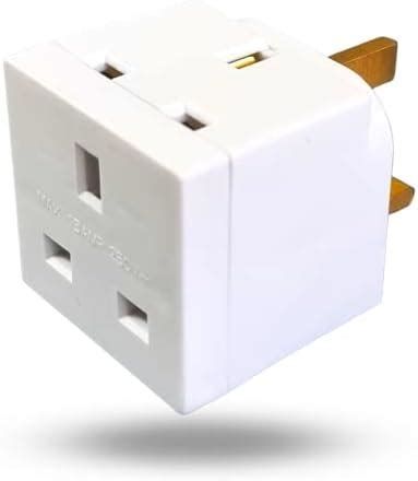 A UK plug adapter that allows you to operate two plugs from one socket