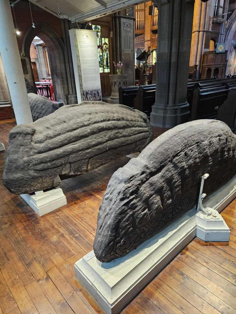 3 massive hogback in Govan Old Church