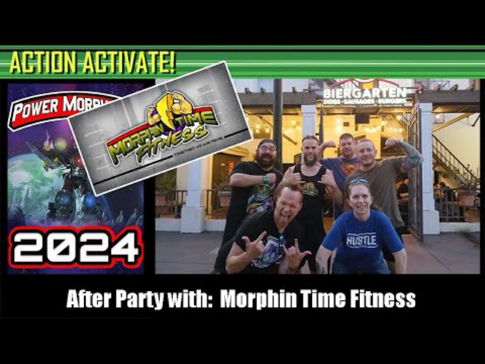 Power Morphicon 2024 after party with the Morphin Time Fitness crew.