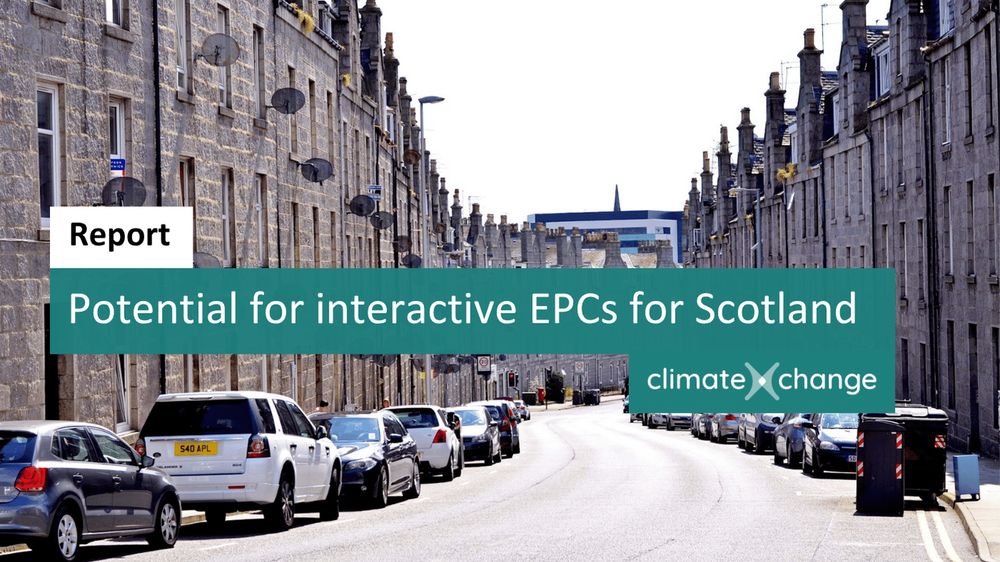 ClimateXChange report: Potential for interactive EPCs for Scotland