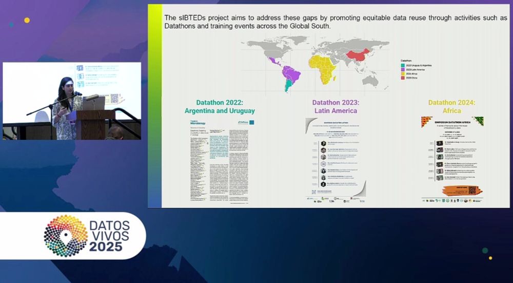 screenshot of slide at Living data conference