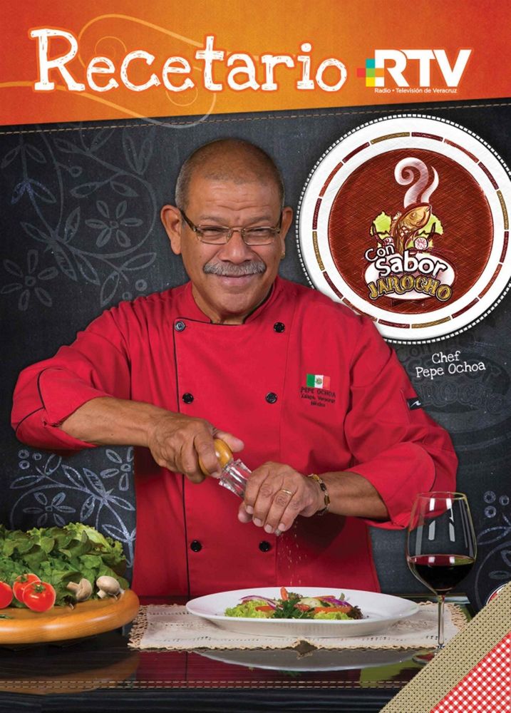 Portada del recetario de cocina gratuito: Recetario RTV Con sabor jarocho