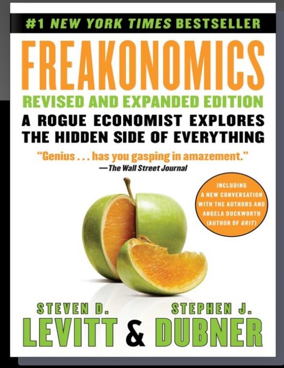 Book cover of Freakonomics by Steven Levitt and Stephen Dubner