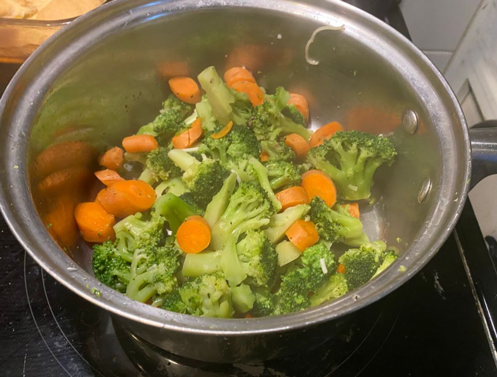 Carrots and broccoli 