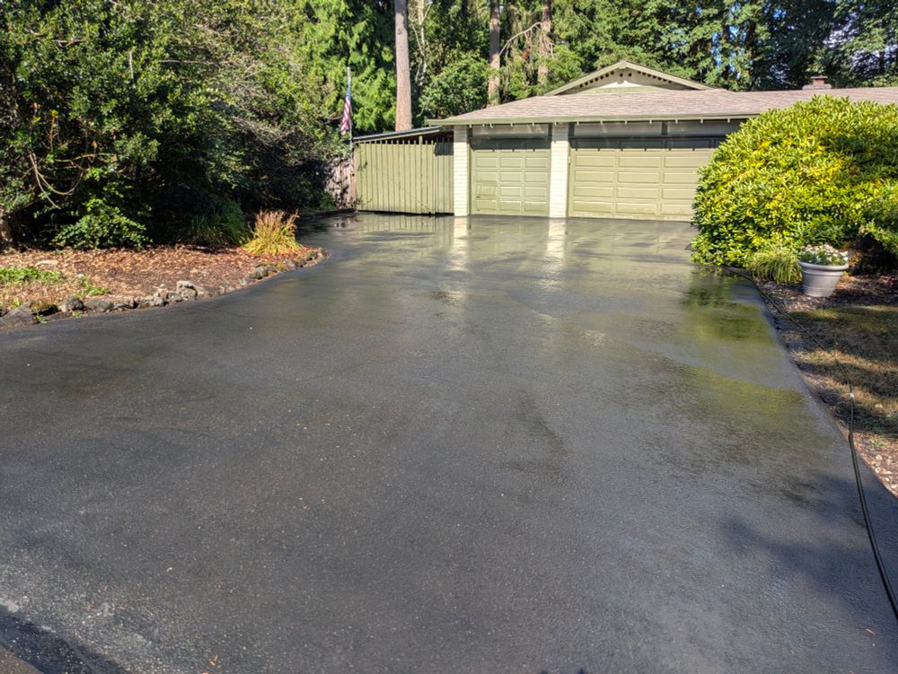 another, third driveway after being cleaned