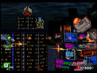Screen shot from the first level of Einhander
